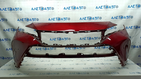 Bare front bumper for Toyota Venza 21-24 with parking sensors, Limited, XLE, red, cracked, scratches