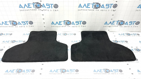 Set of second-row floor mats for BMW X5 F15 14-18, black cloth