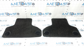Set of second-row floor mats for BMW X5 F15 14-18, black cloth