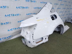 Audi A4 B9 17-20 rear right quarter wing, sawn off, white, with bumps