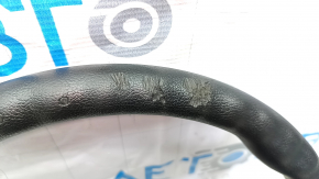 The steering wheel is bare Hyundai Sonata 11-15 plastic, black, without buttons and overlays, tears