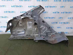 Toyota Camry v40 rear left quarter wing sawed off, silver, rusty, dented