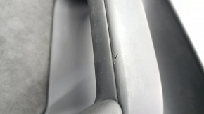 Black rear left door panel, Audi A4 B8 13-16 sedan, BANG & OLUFSEN, under curtain, black leather armrest, black Alcantara insert, aluminum molding, dents, scratches