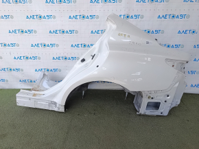 Quarter wing rear left Infiniti Q50 14-20 24 sawed off, white, pokes