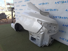 Quarter wing rear left Infiniti Q50 14-20 24 sawed off, white, pokes