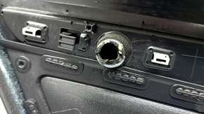 Door trim panel rear right complete Audi A4 B8 13-16 black, sedan BANG & OLUFSEN, under the curtain, armrest black leather, insert black Alcantara, molding aluminum, broken fastener, scratches