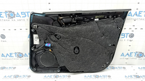 Door trim panel front left complete Audi A4 B8 13-16 black, armrest leather black, insert Alcantara black, molding aluminum, for seat memory, BANG & OLUFSEN, scratches, need cleaning, etc.