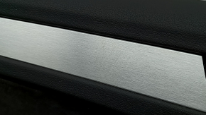Door trim panel front left complete Audi A4 B8 13-16 black, armrest leather black, insert Alcantara black, molding aluminum, for seat memory, BANG & OLUFSEN, scratches, need cleaning, etc.