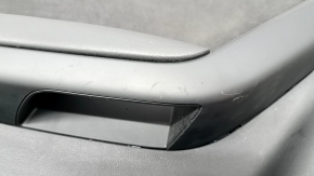 Door trim panel front left complete Audi A4 B8 13-16 black, armrest leather black, insert Alcantara black, molding aluminum, for seat memory, BANG & OLUFSEN, scratches, need cleaning, etc.