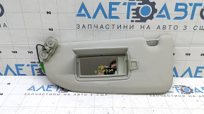 Left sun visor for Volvo XC60 18-25, gray, without hook, with backlight, for cleaning