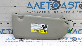 Left sun visor for Volvo XC60 18-25, gray, without hook, with backlight, for cleaning