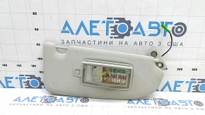 Right sun visor for Volvo XC60 18-25, gray, without hook, with backlight, for cleaning