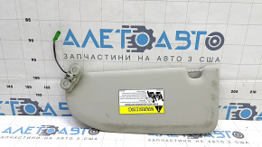 Right sun visor for Volvo XC60 18-25, gray, without hook, with backlight, for cleaning