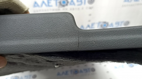 Front right door panel assembly for Audi A4 B8 13-16 black, black leather armrest, black Alcantara insert, aluminum molding, BANG & OLUFSEN, scratches, broken fastener, crack