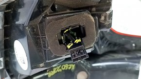 Volvo XC60 18-25 right outer fender light, broken connector mount, water under the glass