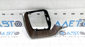 Left front panel trim for Volvo XC60 18-25 in Linear Lime wood with chrome