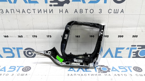Left front panel trim for Volvo XC60 18-25 in Linear Lime wood with chrome