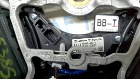 Toyota Venza 21-24 black leather steering wheel with heating, computer, scratches
