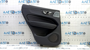 Black door panel, rear left, Volvo XC60 18-25, black Nappa leather armrest, Bowers & Wilkins, scratches