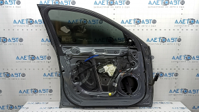 Front left door assembly for an Audi A4 B8 08-12 keyless, graphite LX7R, bumper, scratches on the glass
