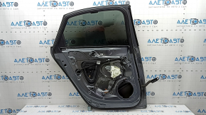 Rear left door assembly for Audi A4 B8 08-16 sedan, keyless, under curtain, graphite LX7R, dented
