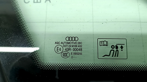 Window blind glass rear left Audi A4 B8 08-16 sedan chrome molding