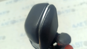 Toyota Venza 21-24 black leather gear knob with scratches