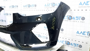 Front bumper, bare, Volvo XC60 22-25, blue, with park assist and headlight washers, R-Design, pressed