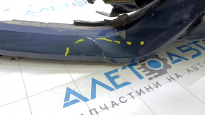 Front bumper, bare, Volvo XC60 22-25, blue, with park assist and headlight washers, R-Design, pressed