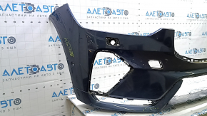 Front bumper, bare, Volvo XC60 22-25, blue, with park assist and headlight washers, R-Design, pressed