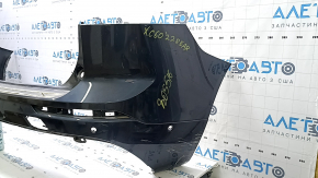 Volvo XC60 22-25 blue bare rear bumper with parking sensors and park assist, scratches