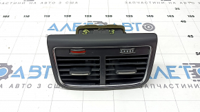 Audi A4 B8 13-16 center console air vent, black with chrome, scratches