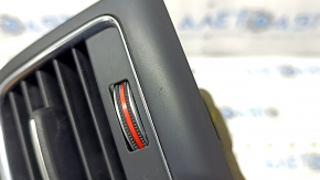 Audi A4 B8 13-16 center console air vent, black with chrome, scratches