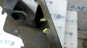 Bare front bumper for Audi A4 B8 13-16 restyling, for headlight washers, graphite, without plugs, scratches, broken mount