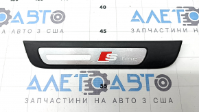 External rear left door sill trim for Audi A4 B8 08-16 sedan, chrome S line, scratches