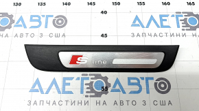 Audi A4 B8 08-16 sedan chrome S line outer rear right door sill trim, scratches