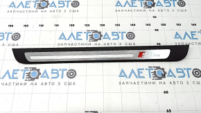External door sill trim, front left, Audi A4 B8 08-16 sedan, chrome S line, scratches