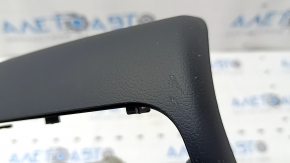 Rear center console trim for Audi A4 B8 13-16 restyling, black, scratches, crack, broken cover mount
