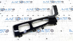 Volvo XC60 22-25 center console trim, glossy black with chrome, scratches