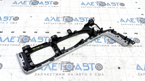 Volvo XC60 22-25 center console trim, glossy black with chrome, scratches