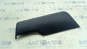 Toyota Venza 21-24 right lower dashboard trim, black, gray stitching