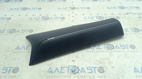 Toyota Venza 21-24 right lower dashboard trim, black, gray stitching