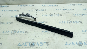 Right upper dashboard trim for Toyota Venza 2021-2024 with chrome, black