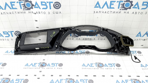 Front panel trim, speedometer frame for Audi A4 B8 08-15 monitor, gray, with air duct deflector, broken fasteners