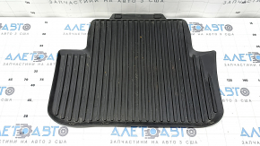Rear left rubber floor mat for Audi A4 B8 08-15, black