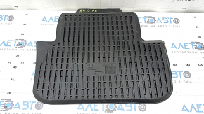 Rear left rubber floor mat for Audi A4 B8 08-15, black