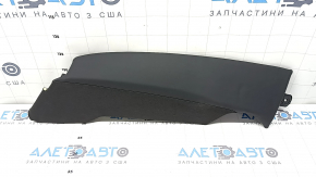 Left rear seat side panel for Audi A4 B8 13-16, black Nappa leather, dented