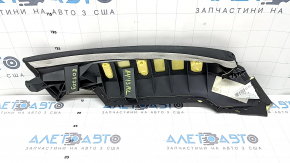 Left rear seat side panel for Audi A4 B8 13-16, black Nappa leather, dented