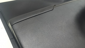 Door trim panel, front left, Toyota Venza 21-22 XLE, Limited, black, leather, memory, with handle, dark gray trim, scratches