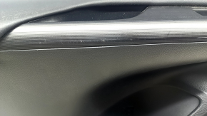 Door trim panel rear left Toyota Venza 21-22 LE, XLE black, leather, dark gray trim, with handle, scratches, dry-cleanable